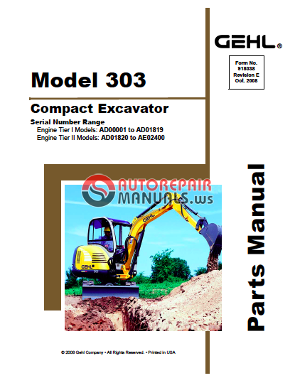 gehl ct7 23 parts manual