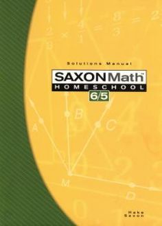 saxon math 6 5 solution manual